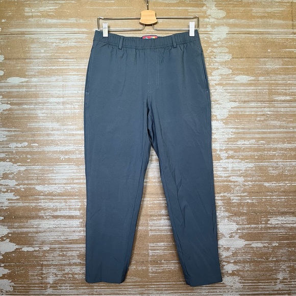 Burlebo River Rock Performance Pants Gray Stretch Athleisure Mens S - Picture 2 of 6